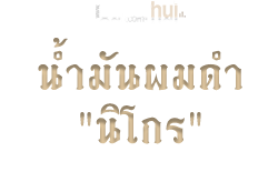 น้ำมันผมดำ "นิโกร"